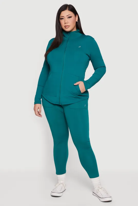 Plus Size High Waisted Cellphone Pocket Leggings sold by Rainbow