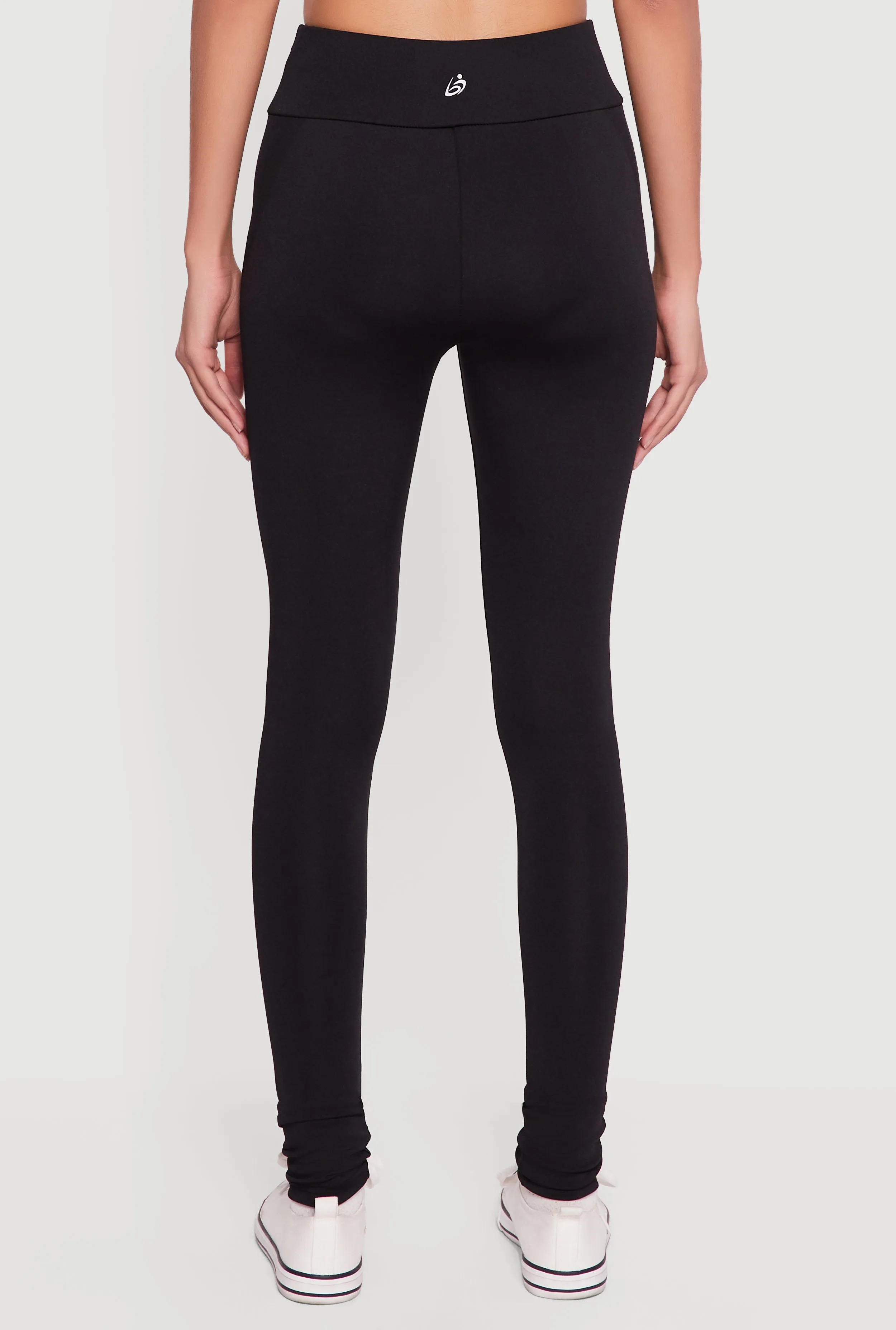 Solid High Waisted Leggings sold by Rainbow product image thumbnail 5