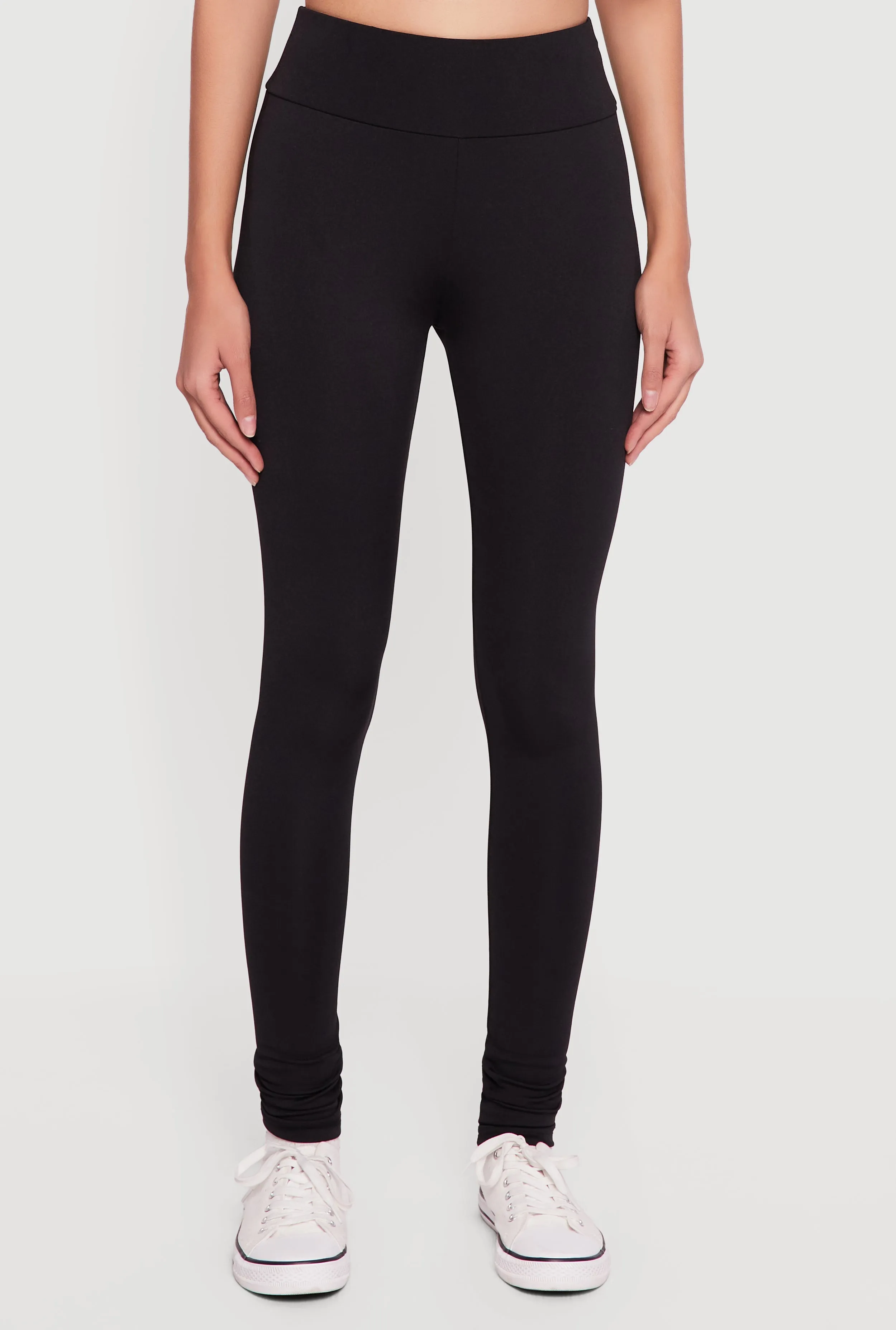 Solid High Waisted Leggings sold by Rainbow product image thumbnail 3