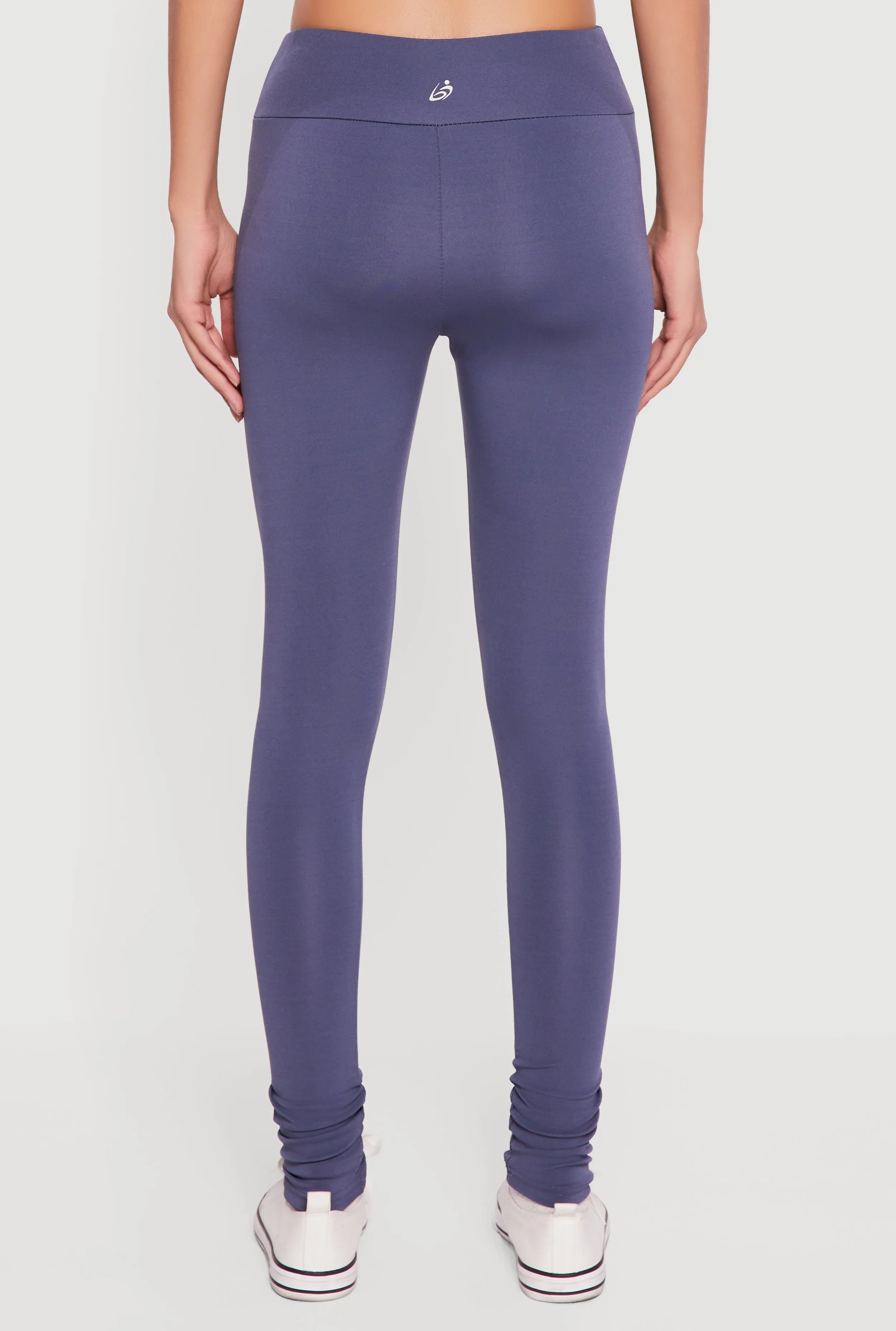 Solid High Waisted Leggings sold by Rainbow product image thumbnail 5