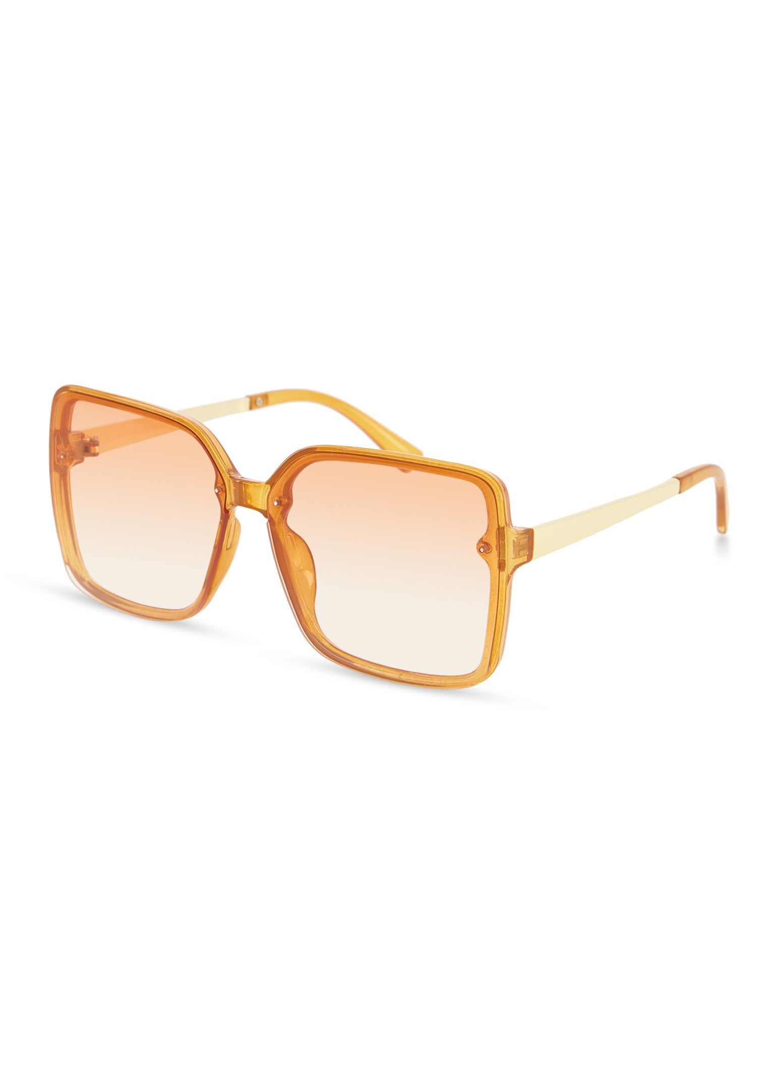 Metallic Temple Squared Oversized Sunglasses sold by Rainbow product image thumbnail 2