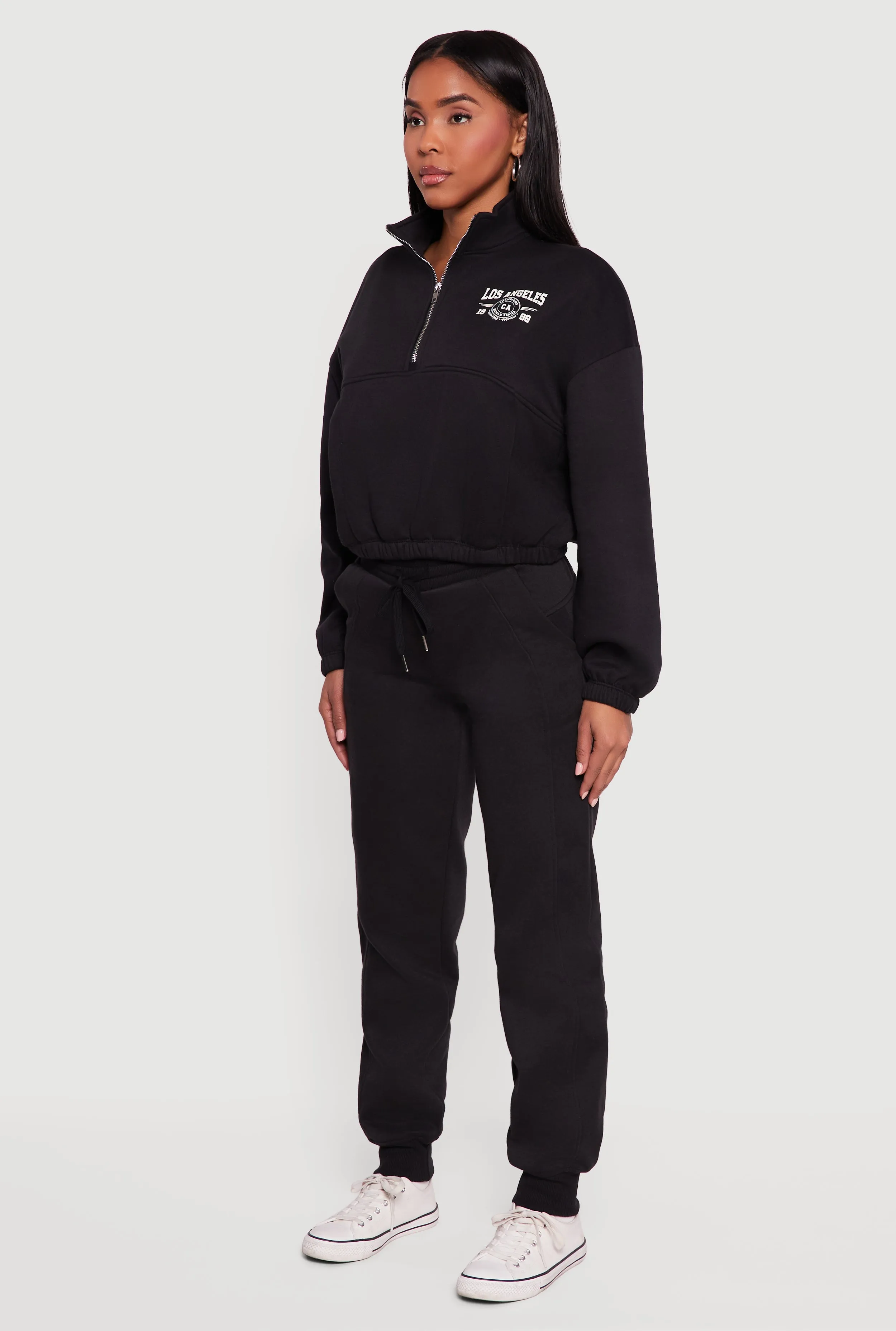 Los Angeles 1980 Graphic Half Zip Pullover sold by Rainbow product image thumbnail 5