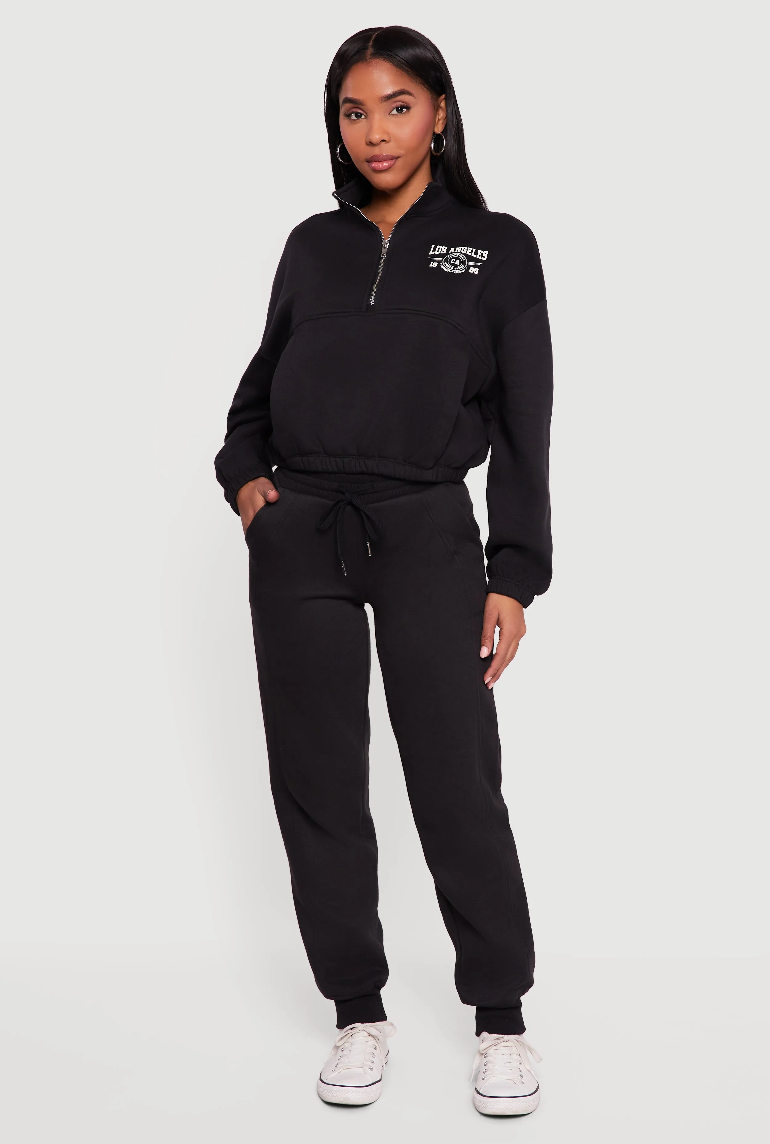 Los Angeles 1980 Graphic Half Zip Pullover sold by Rainbow product image thumbnail 2