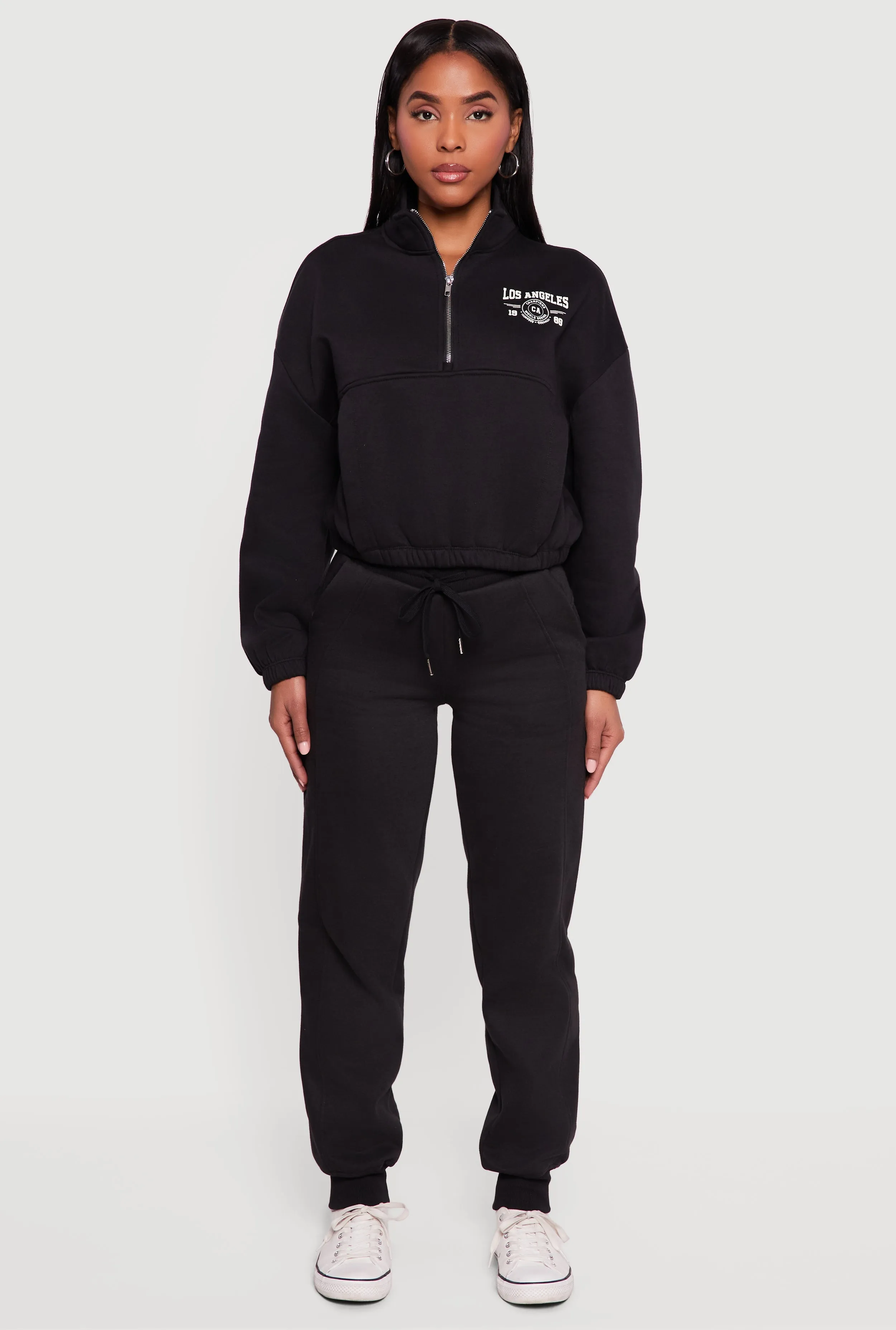 Los Angeles 1980 Graphic Half Zip Pullover sold by Rainbow product image thumbnail 3