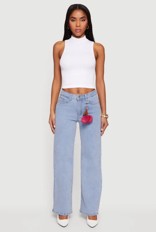 Straight Leg Jeans with Removable Cherry Plush sold by Rainbow