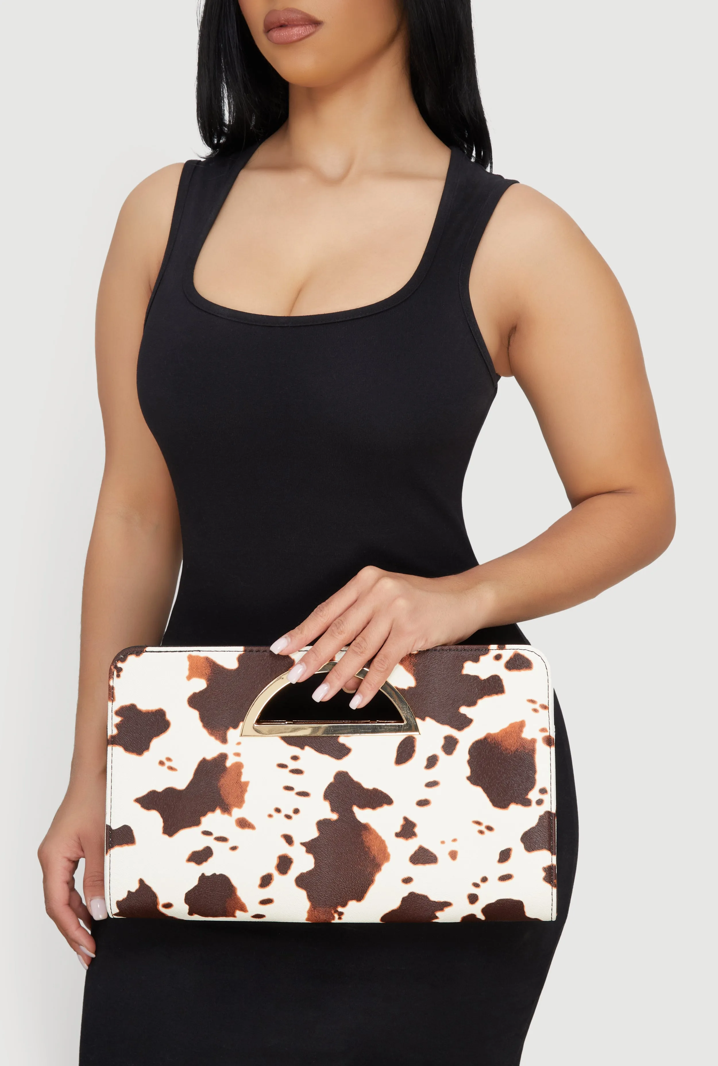 Cut Out Handle Clutch Bag sold by Rainbow product image thumbnail 2