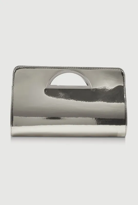 Cut Out Handle Clutch Bag sold by Rainbow