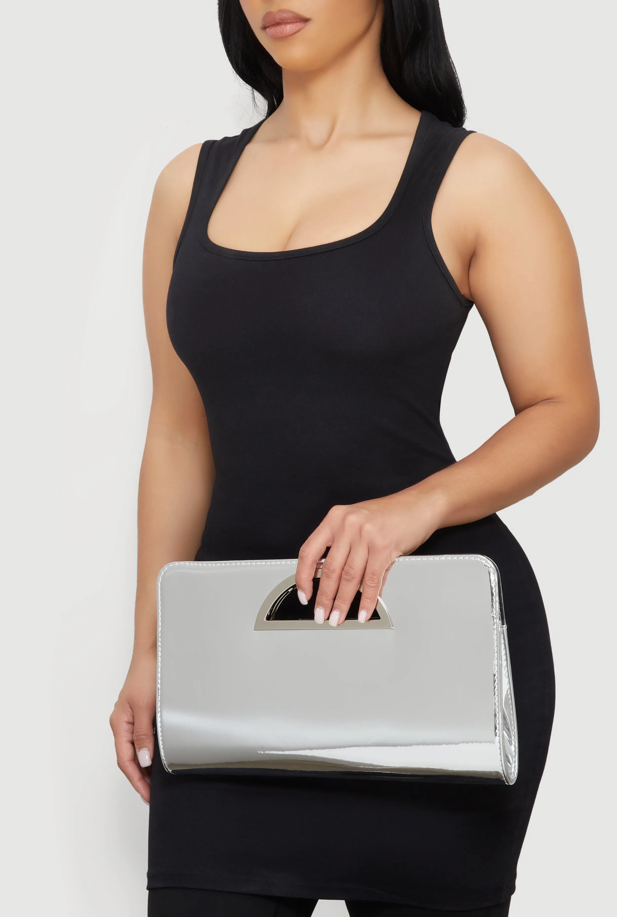 Cut Out Handle Clutch Bag sold by Rainbow product image thumbnail 2
