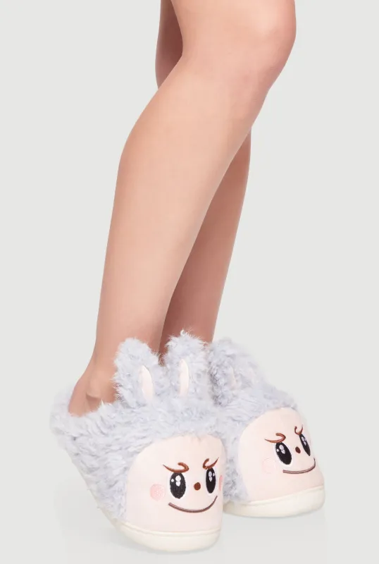 Mischievous Monster Fluffy Slippers sold by Rainbow