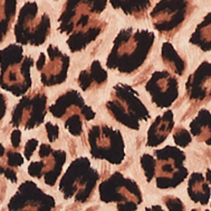 Plus Size Leopard Print Long Sleeve Mock Neck Blouse sold by Rainbow product image thumbnail 4
