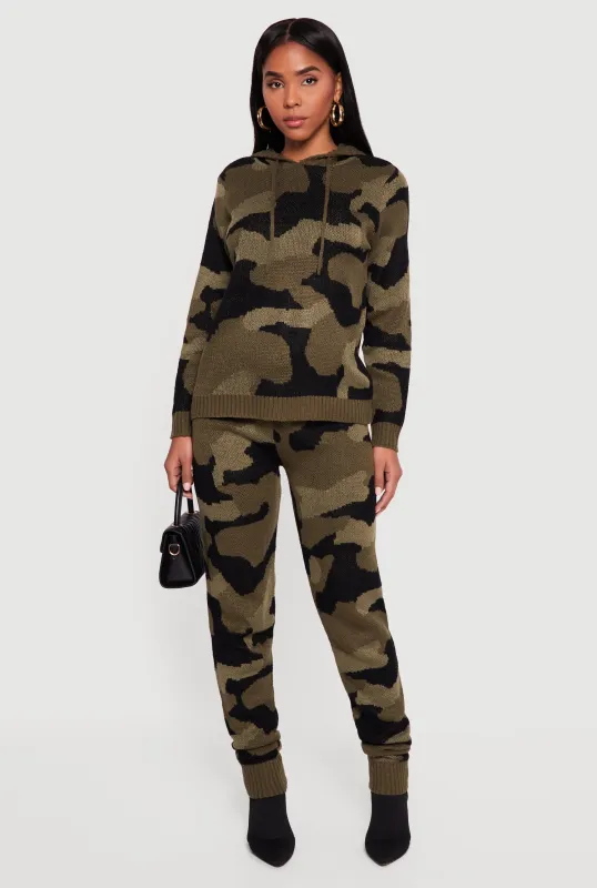 Camouflage Hooded Sweater and Pants Set made by Rainbow