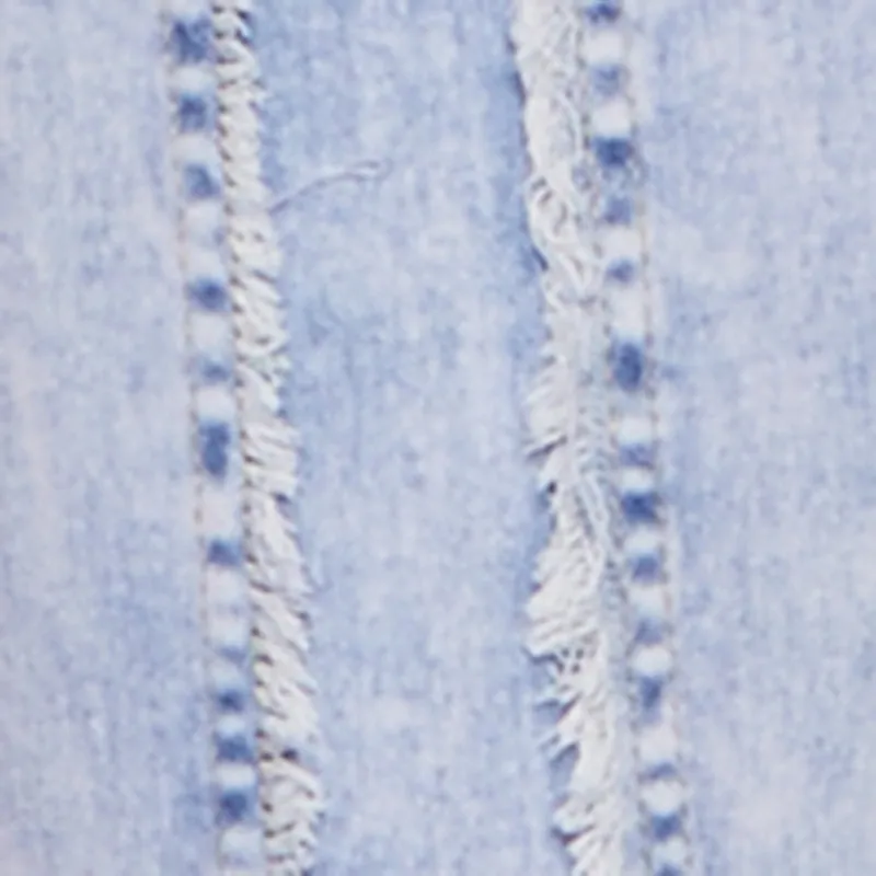 Acid Wash Belted Front Frayed Flare Jeans sold by Rainbow product image thumbnail 4