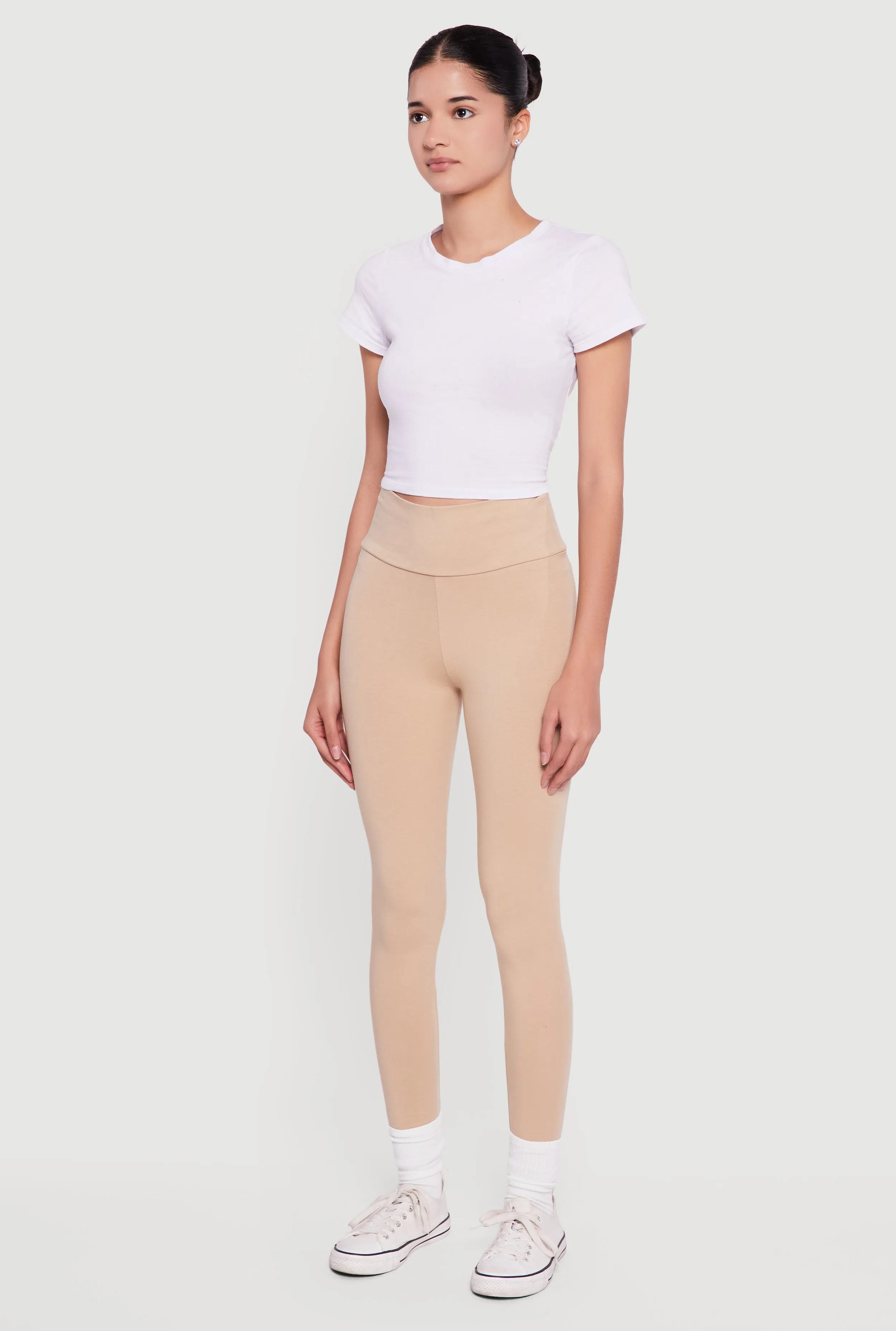 Basic High Waisted Leggings sold by Rainbow product image thumbnail 3