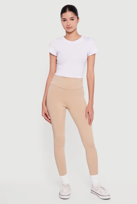 Basic High Waisted Leggings sold by Rainbow