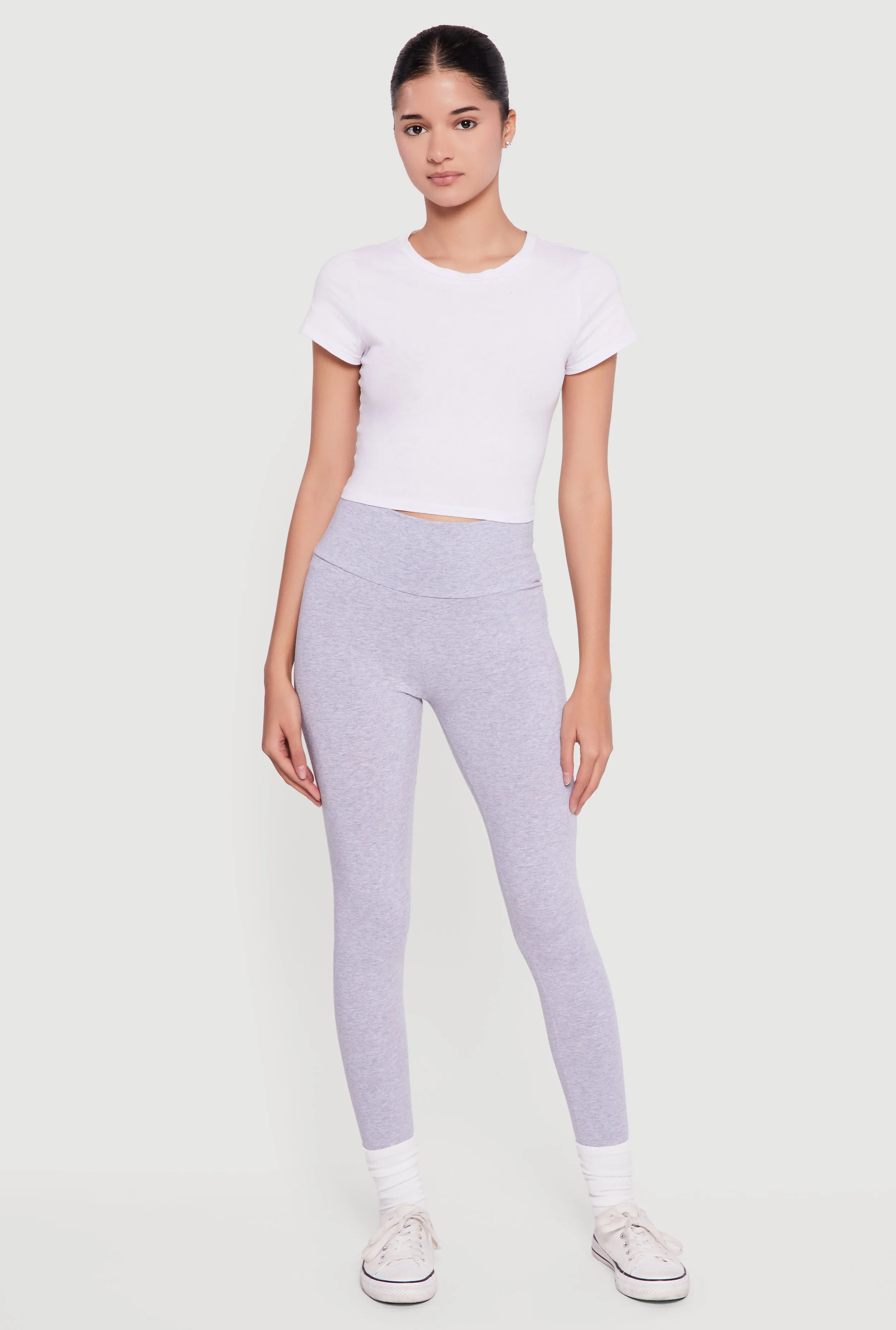 Basic High Waisted Leggings sold by Rainbow product image thumbnail 4