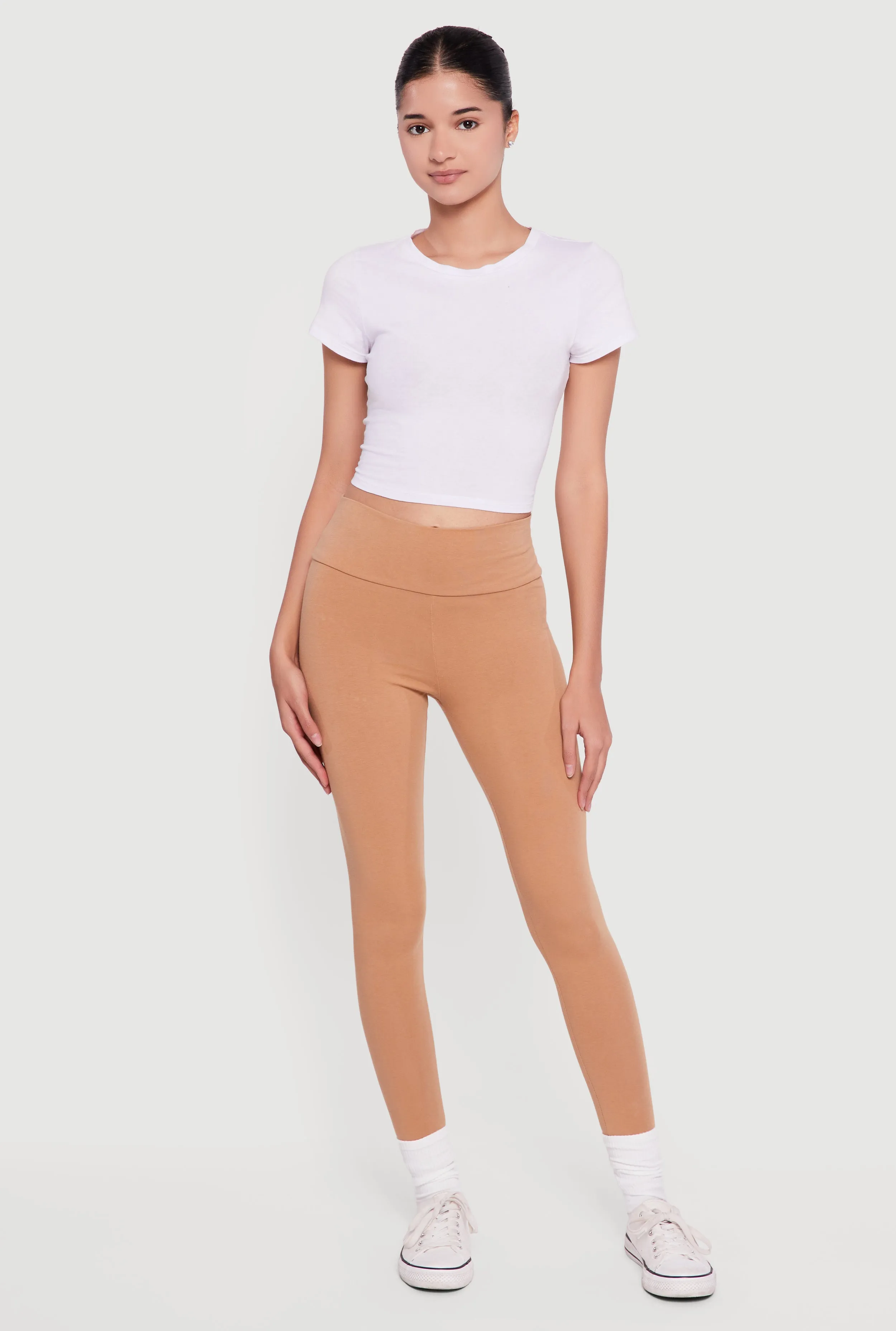 Basic High Waisted Leggings sold by Rainbow product image thumbnail 2