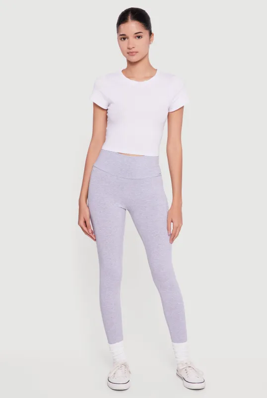 Basic High Waisted Leggings sold by Rainbow