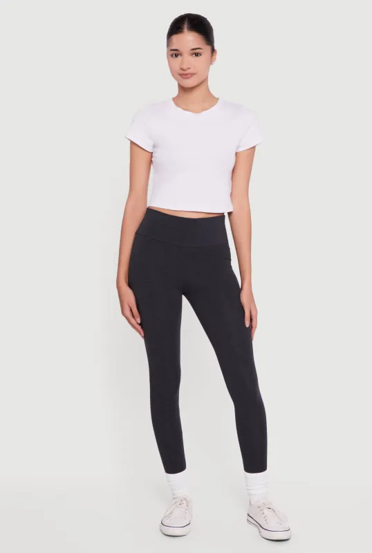 Basic High Waisted Leggings sold by Rainbow