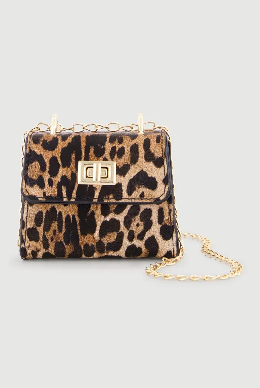 Patterned Faux Leather Mini Convertible Crossbody Handbag sold by Rainbow