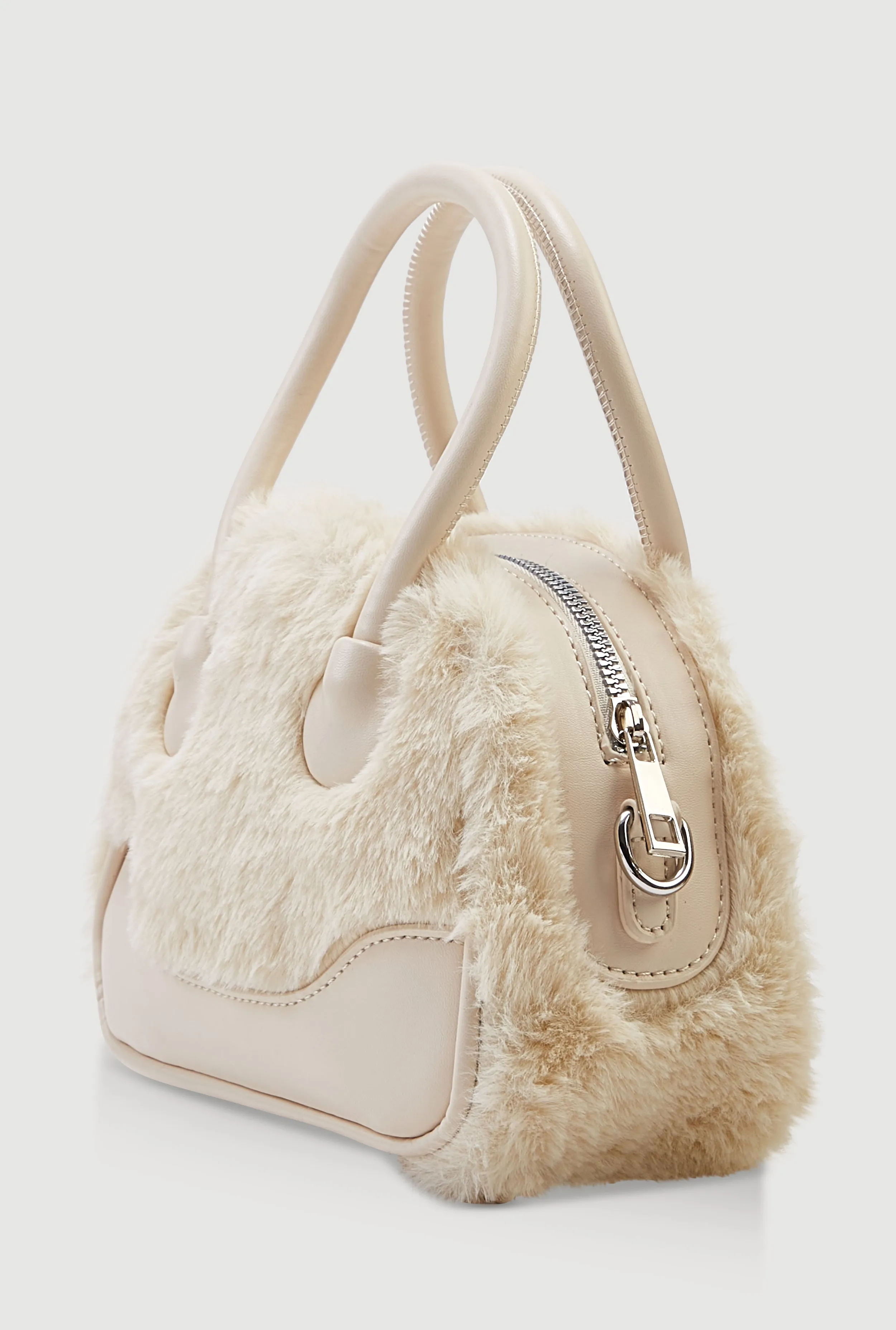 Faux Fur Convertible Crossbody Handbag sold by Rainbow product image thumbnail 5