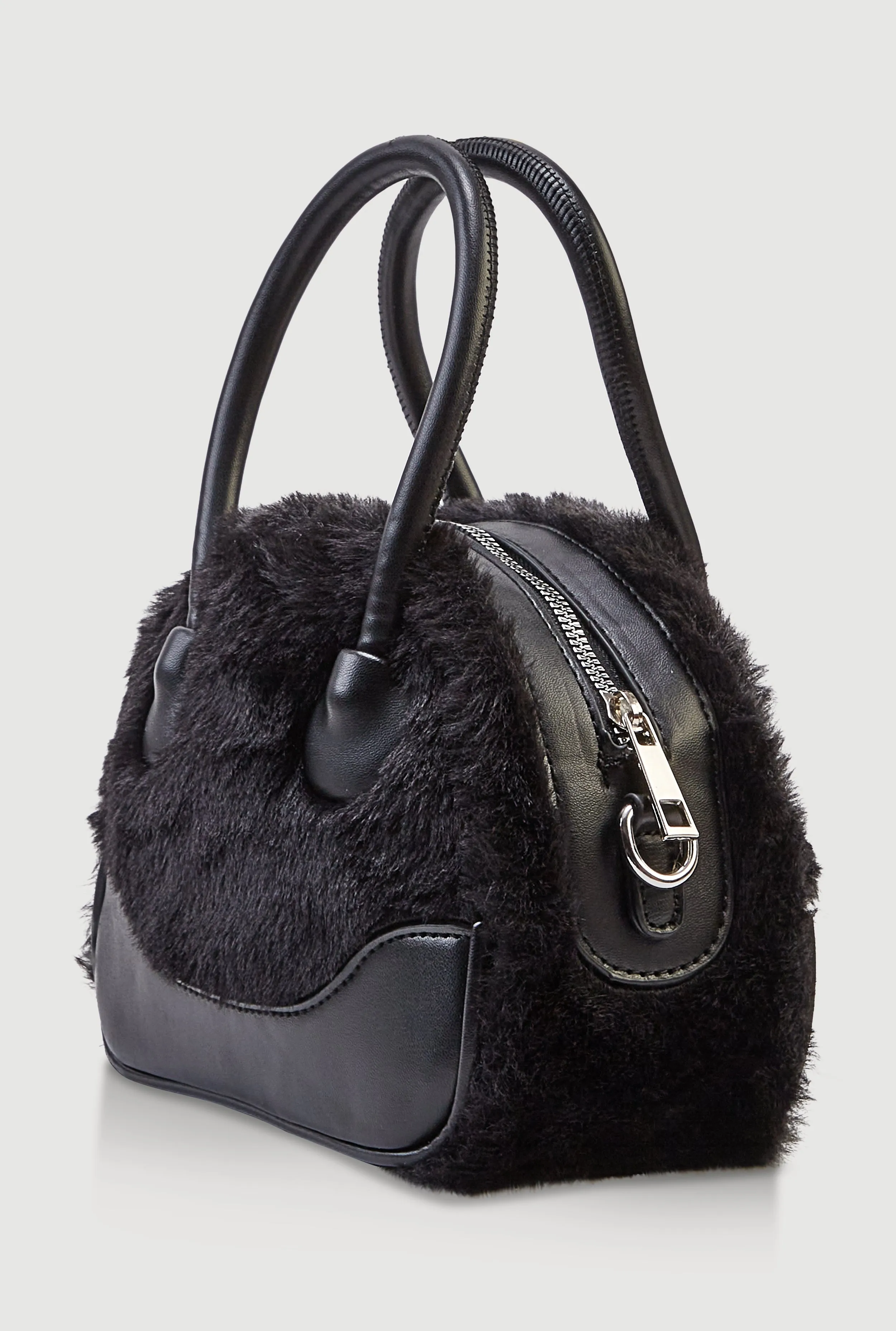 Faux Fur Convertible Crossbody Handbag sold by Rainbow product image thumbnail 5