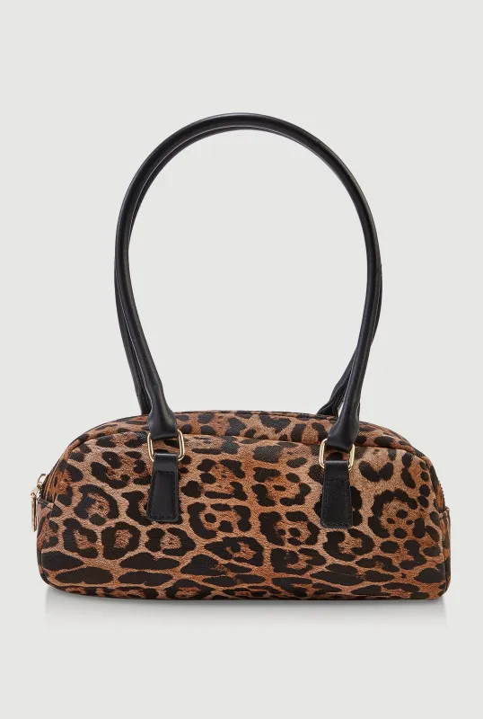 Patterned Faux Leather Shoulder Bag sold by Rainbow