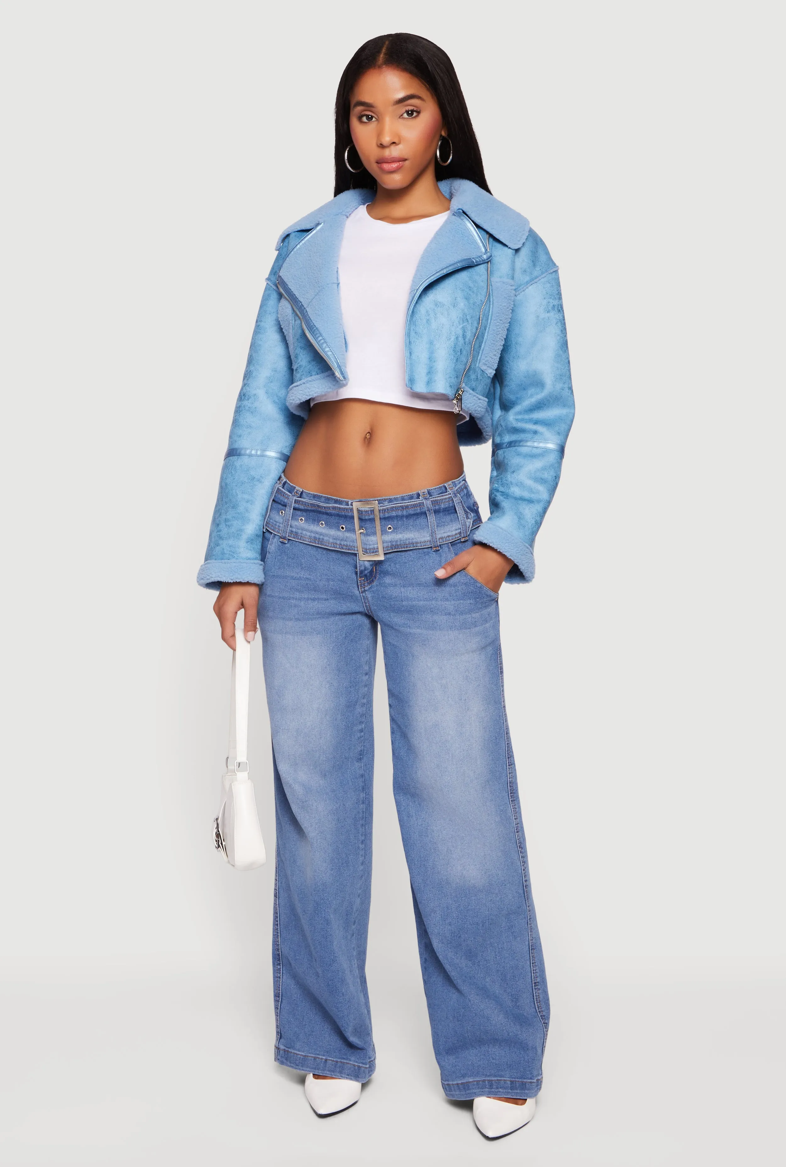Almost Famous Belted Front Jeans sold by Rainbow product image thumbnail 2