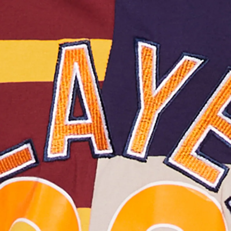 Plus Size Color Blocked Striped Player Graphic Polo Tee sold by Rainbow product image thumbnail 4