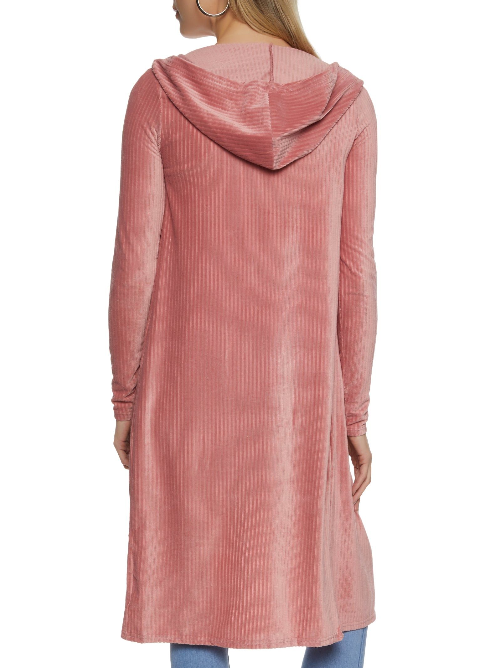 Ribbed Velour Long Sleeve Duster sold by Rainbow product image thumbnail 2