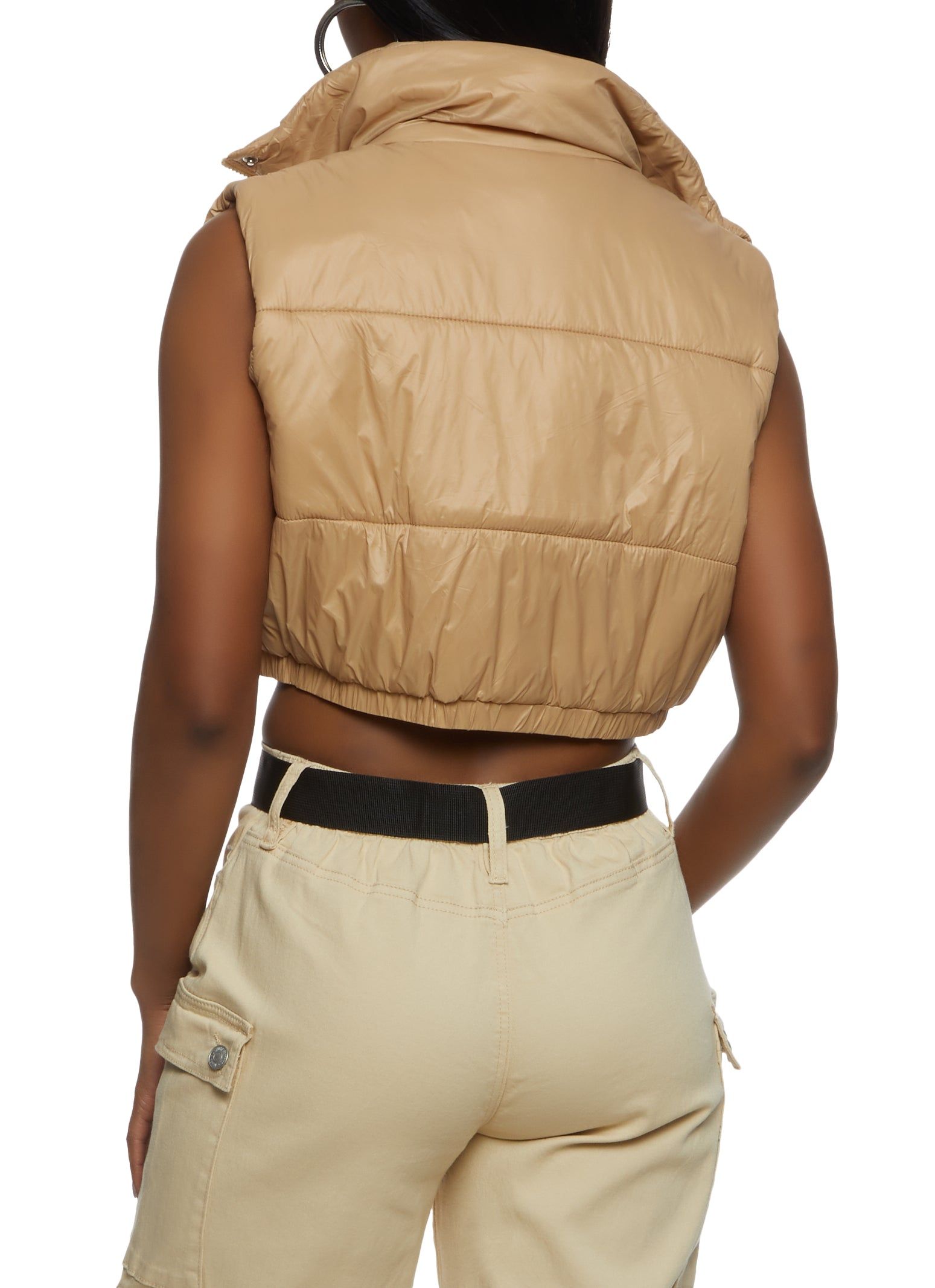 Cropped Puffer Vest sold by Rainbow product image thumbnail 2
