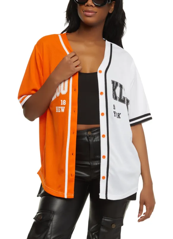 Color Block Brooklyn 1898 New York Baseball Jersey sold by Rainbow