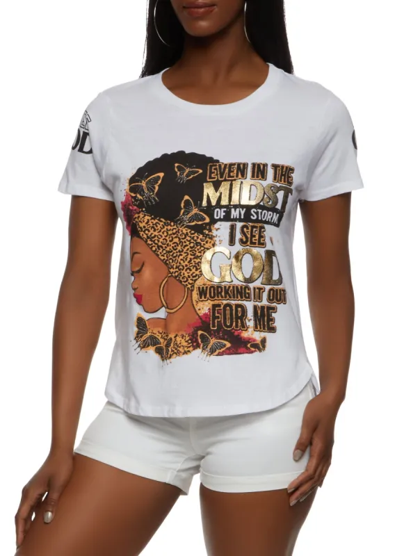 I See God Foil Graphic Tee sold by Rainbow