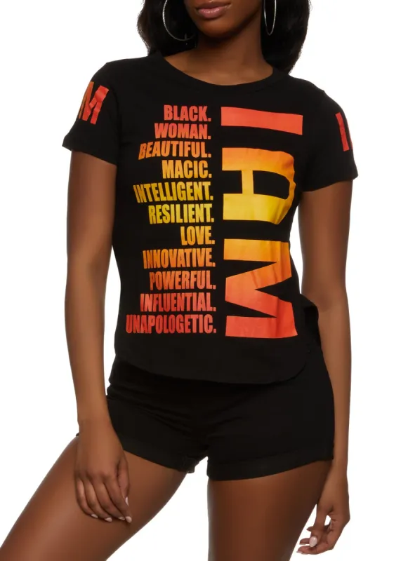 I Am Graphic T Shirt sold by Rainbow