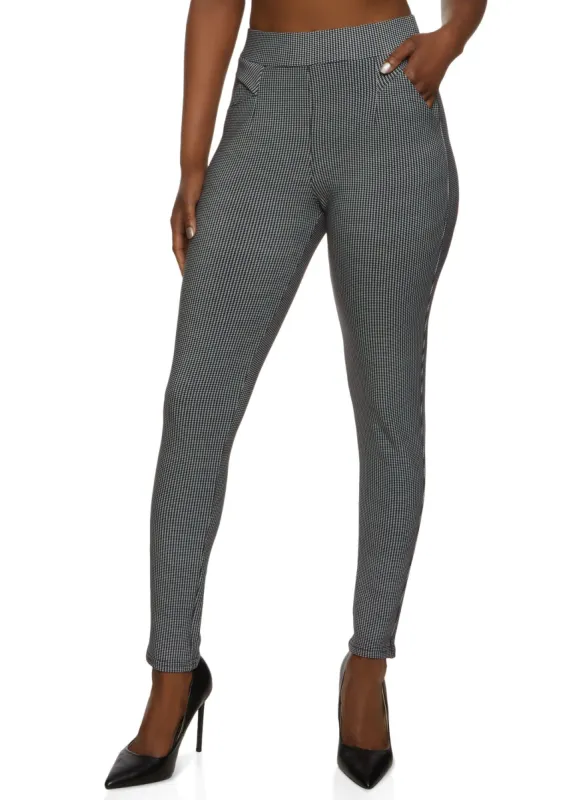 Houndstooth Skinny Dress Pants sold by Rainbow