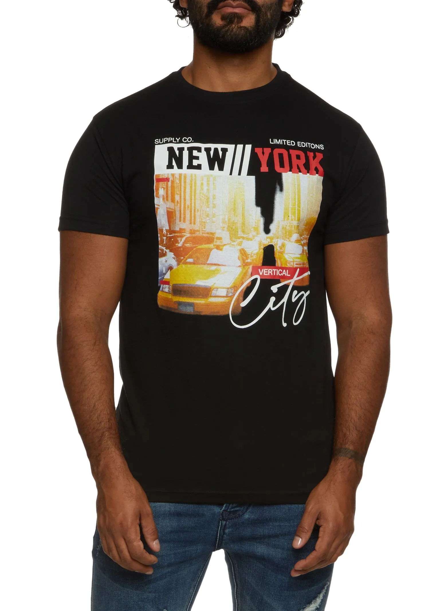 Mens New York City Graphic T Shirt sold by Rainbow