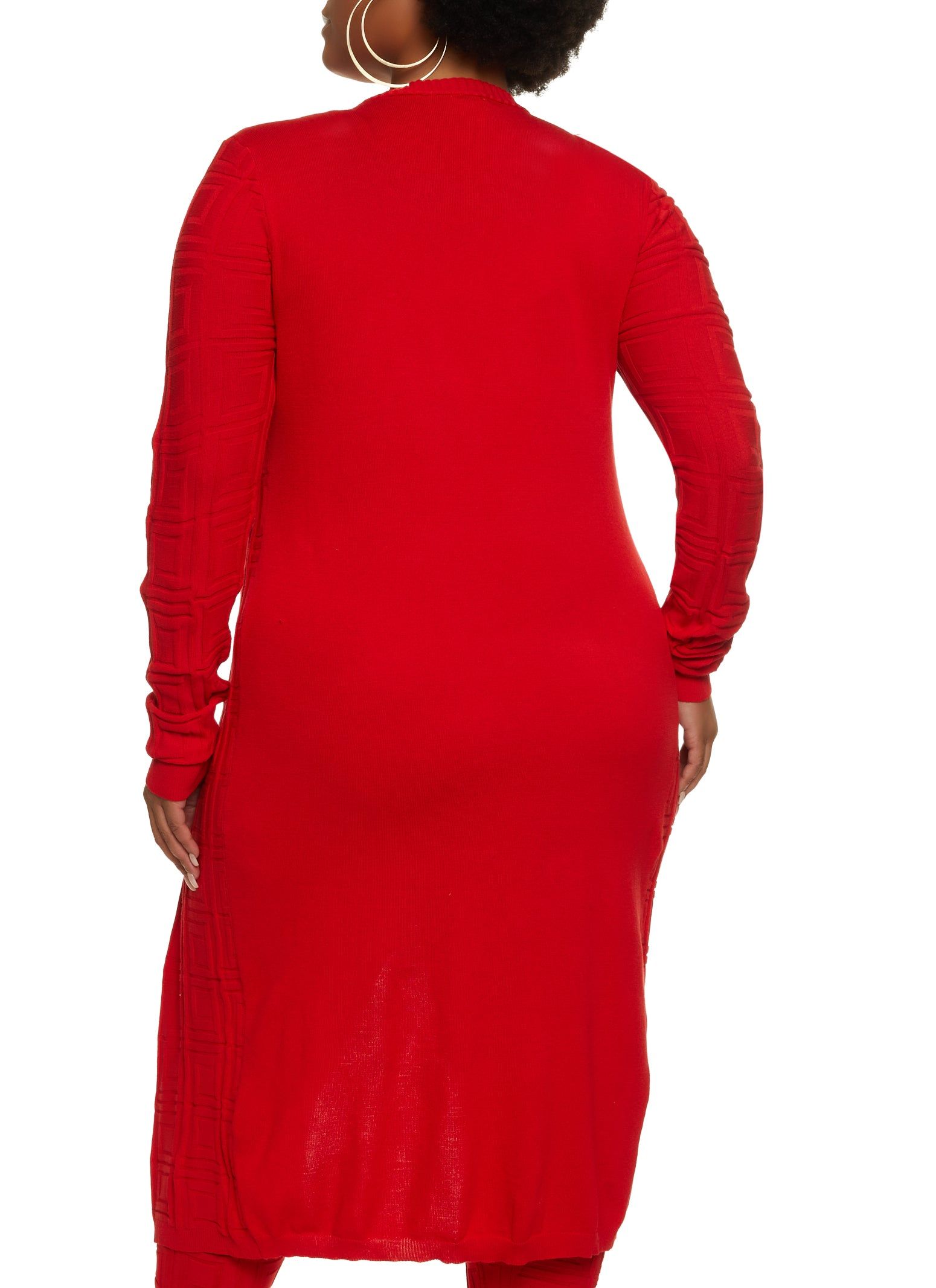 Plus Size Geo Knit Duster sold by Rainbow product image thumbnail 3
