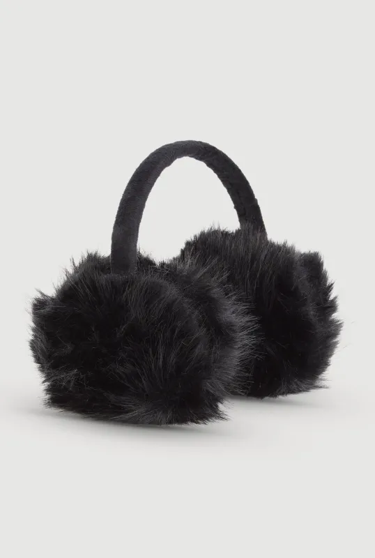Solid Faux Fur Earmuffs sold by Rainbow