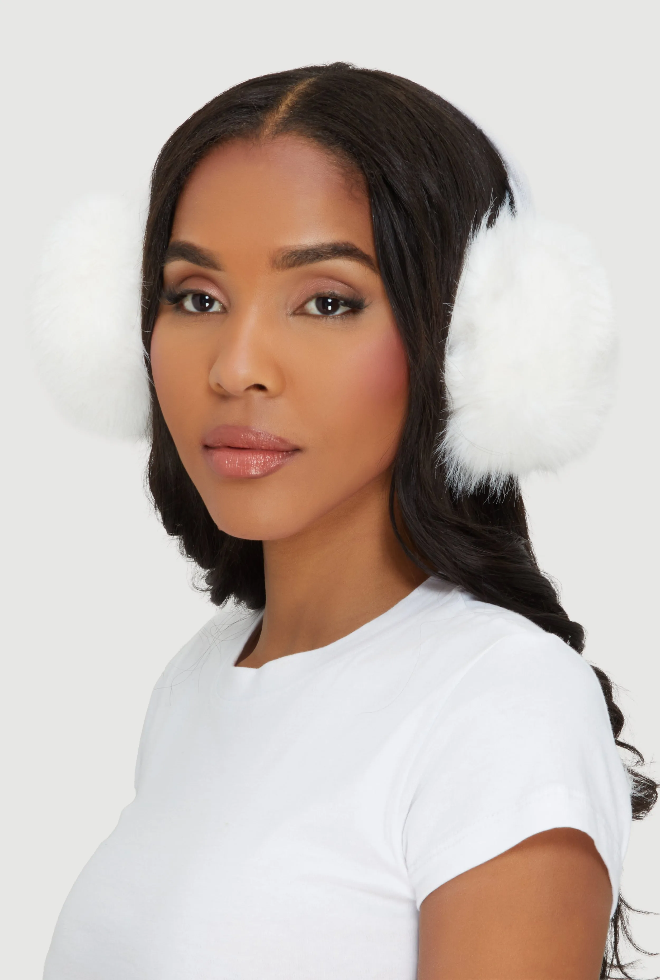 Solid Faux Fur Earmuffs sold by Rainbow product image thumbnail 2