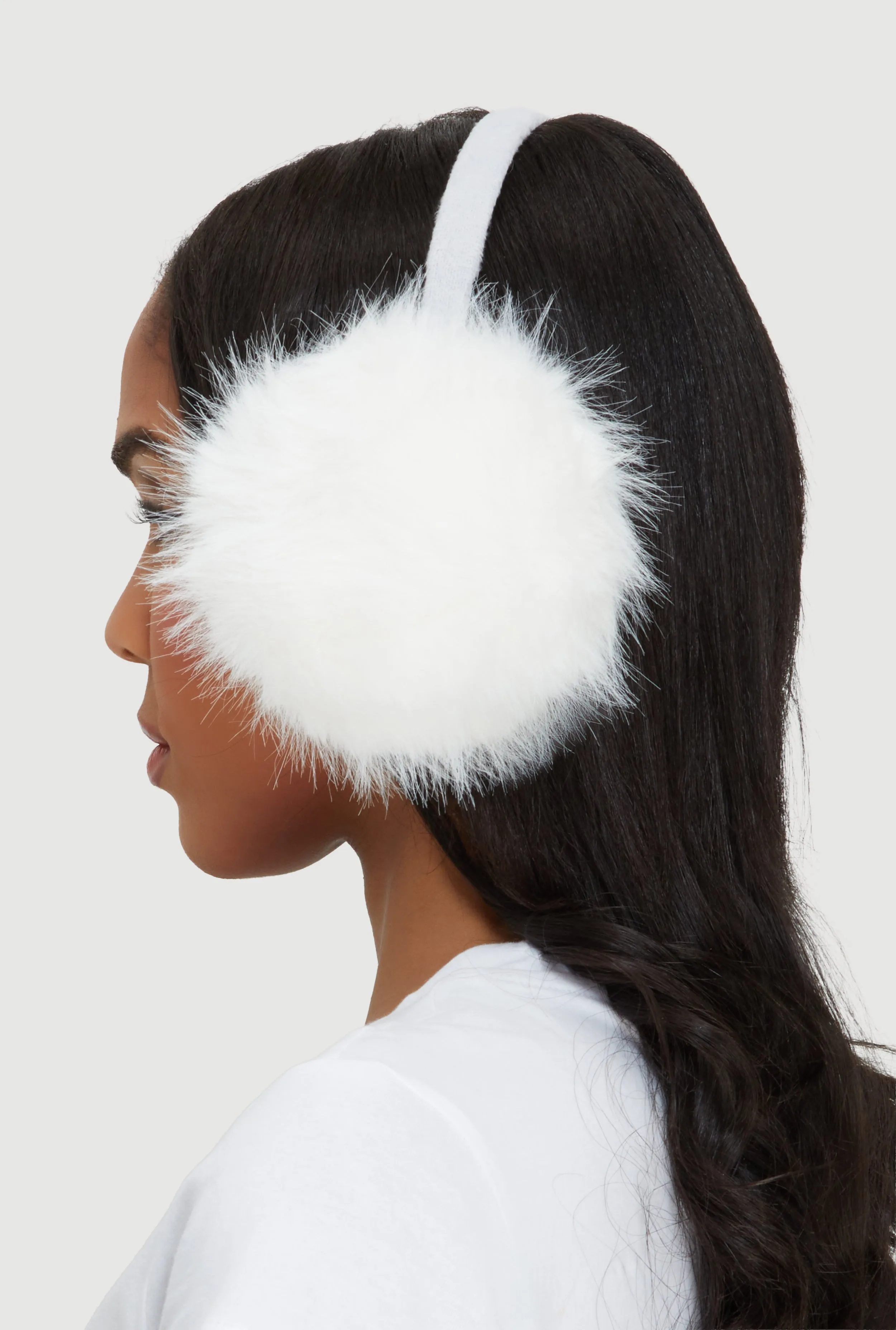 Solid Faux Fur Earmuffs sold by Rainbow product image thumbnail 3
