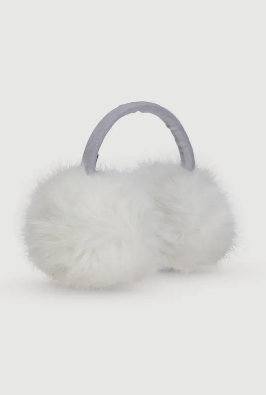 Solid Faux Fur Earmuffs sold by Rainbow