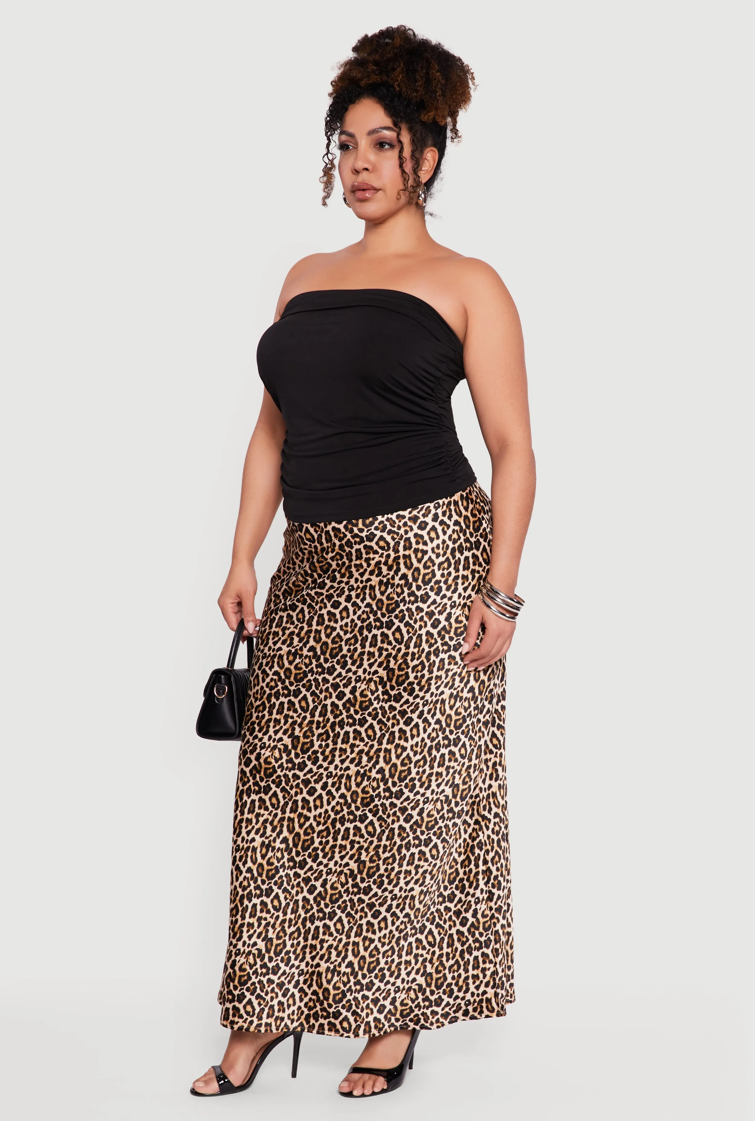Plus Size Side Ruched Tube Top sold by Rainbow product image thumbnail 3