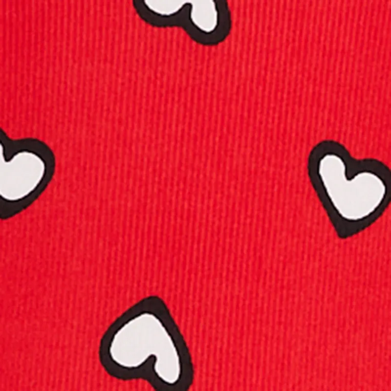 Ribbed Knit Heart Print Pajama Cami and Pants sold by Rainbow product image thumbnail 4