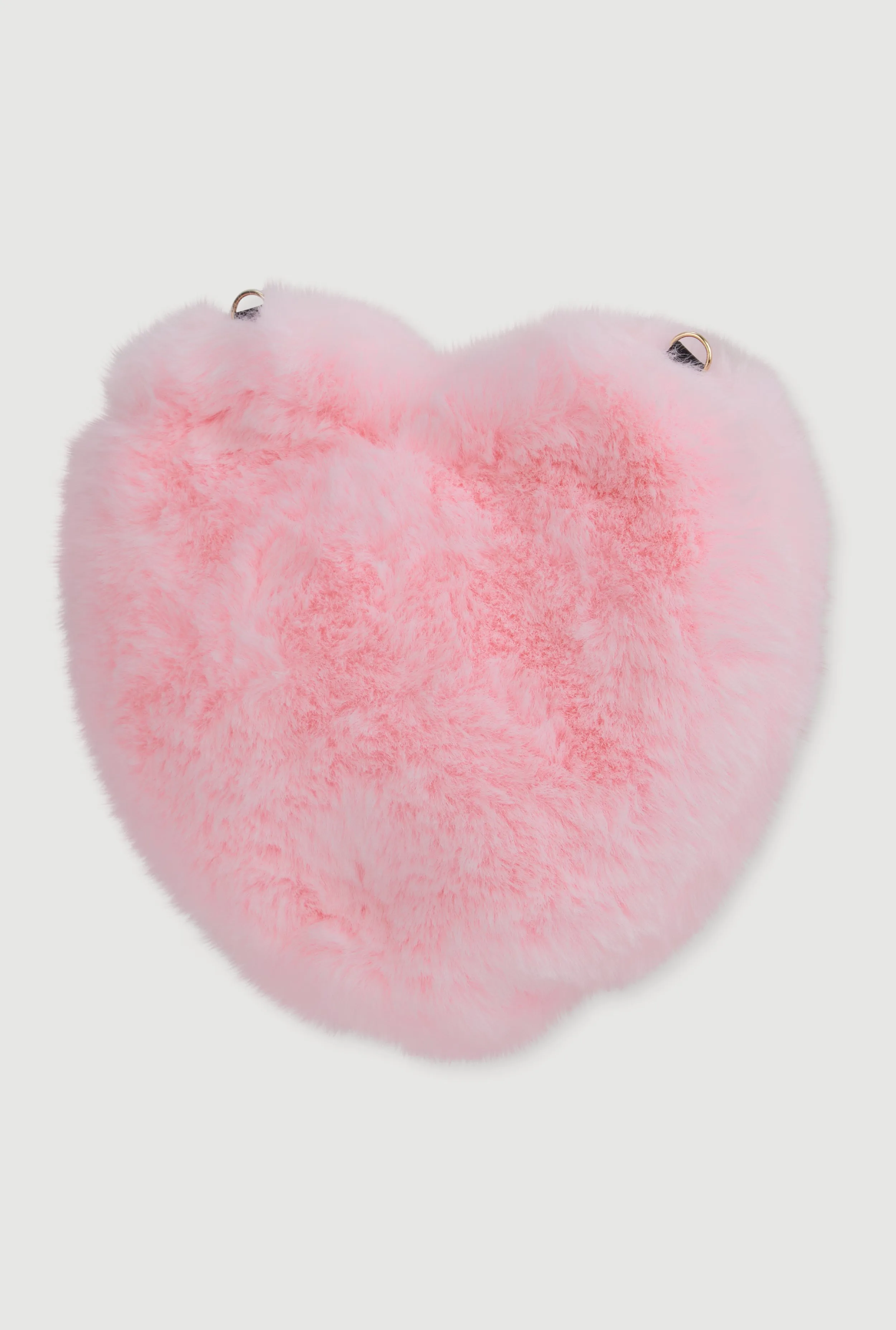 Faux Fur Heart Shaped Convertible Crossbody Bag sold by Rainbow product image thumbnail 5