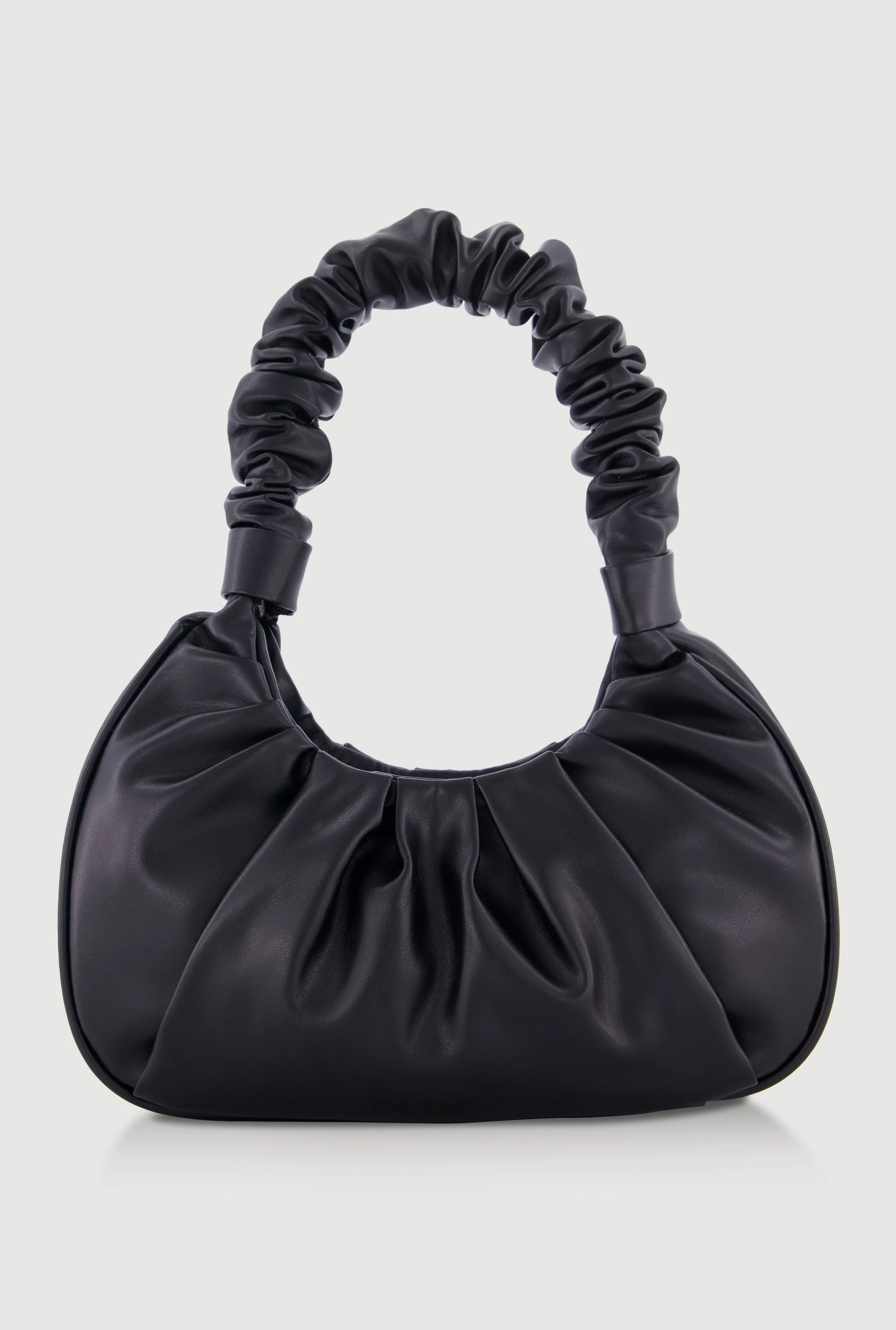 Faux Leather Pleated Hobo Bag sold by Rainbow
