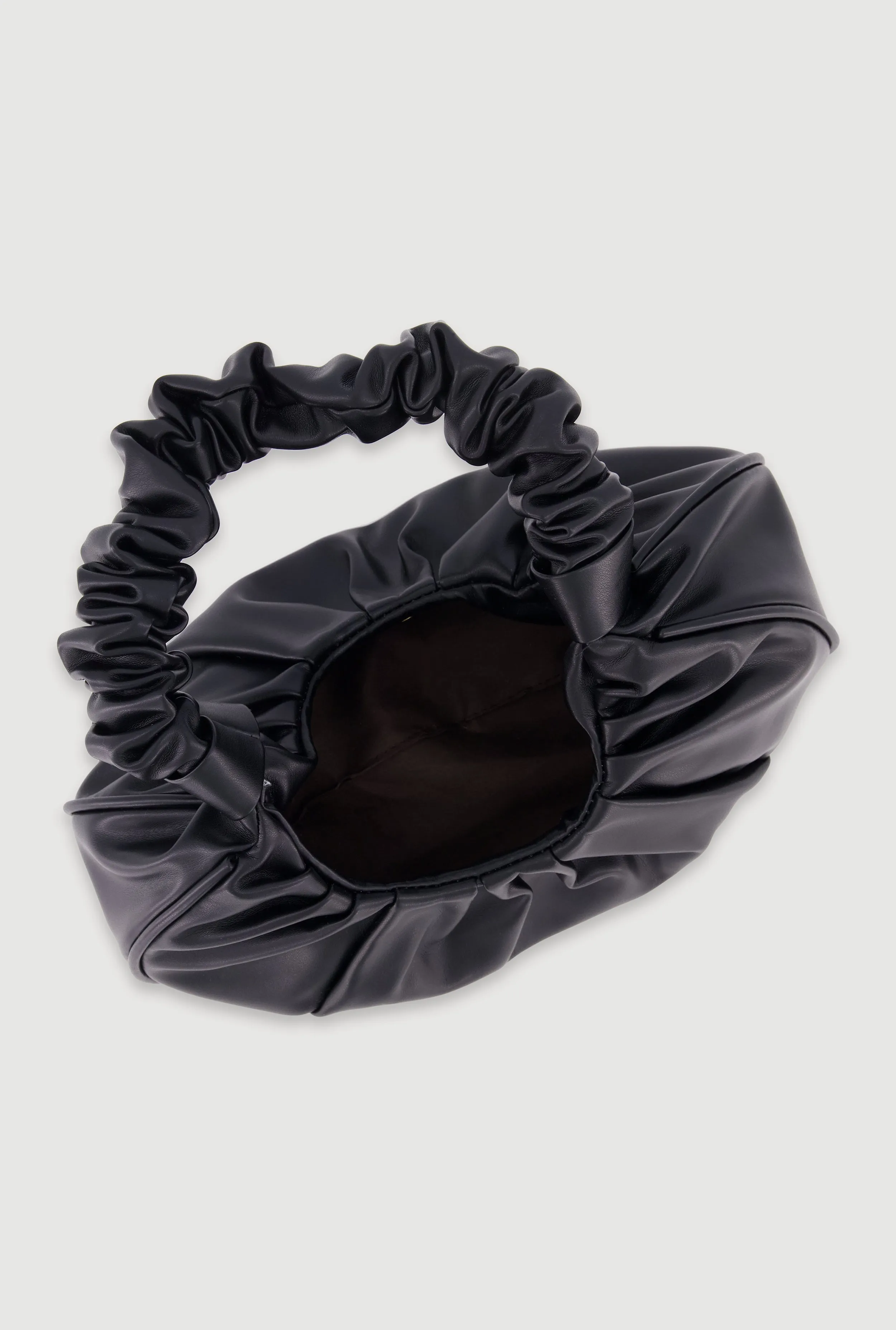 Faux Leather Pleated Hobo Bag sold by Rainbow product image thumbnail 5