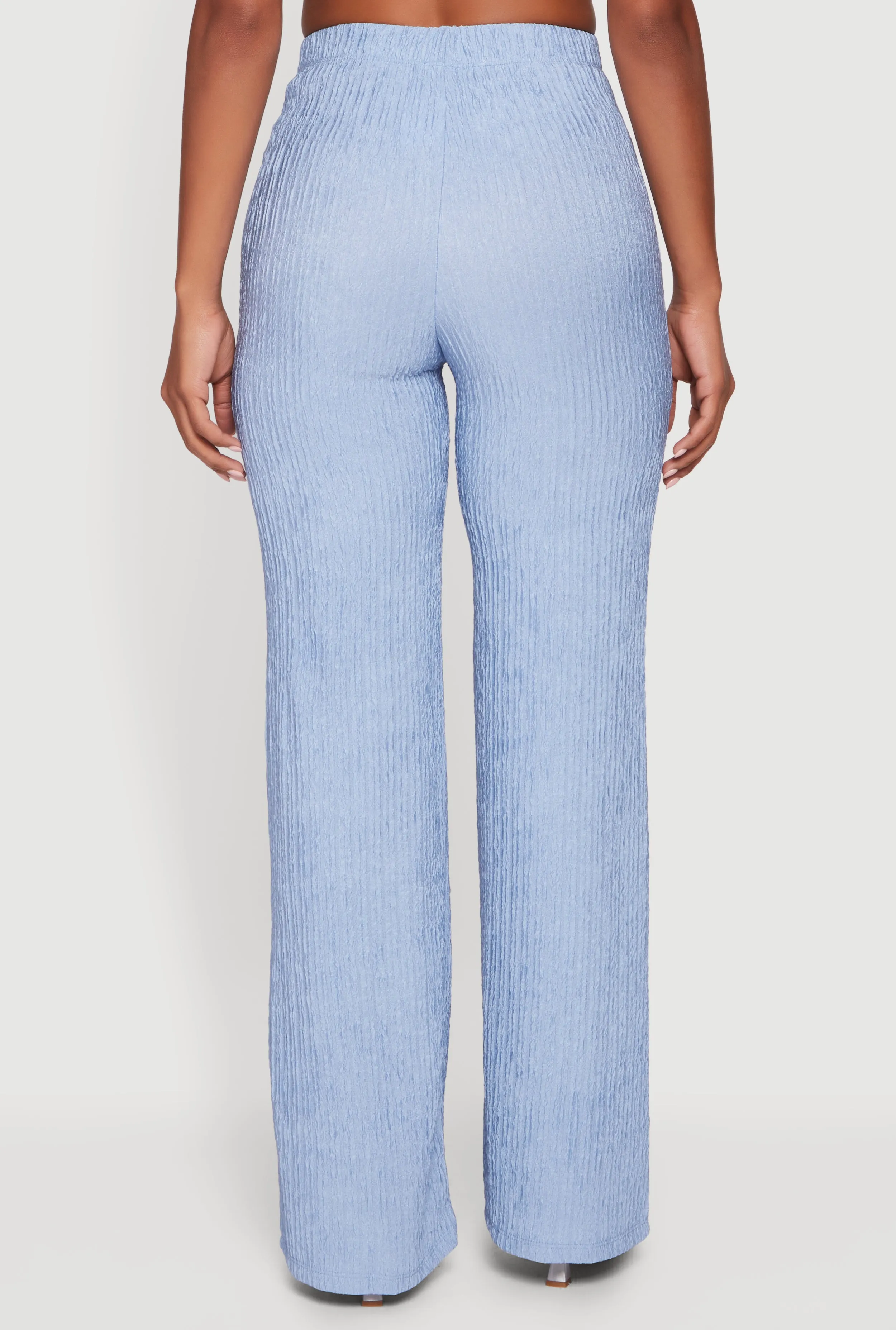 High Waisted Textured Knit Pull On Pants sold by Rainbow product image thumbnail 5