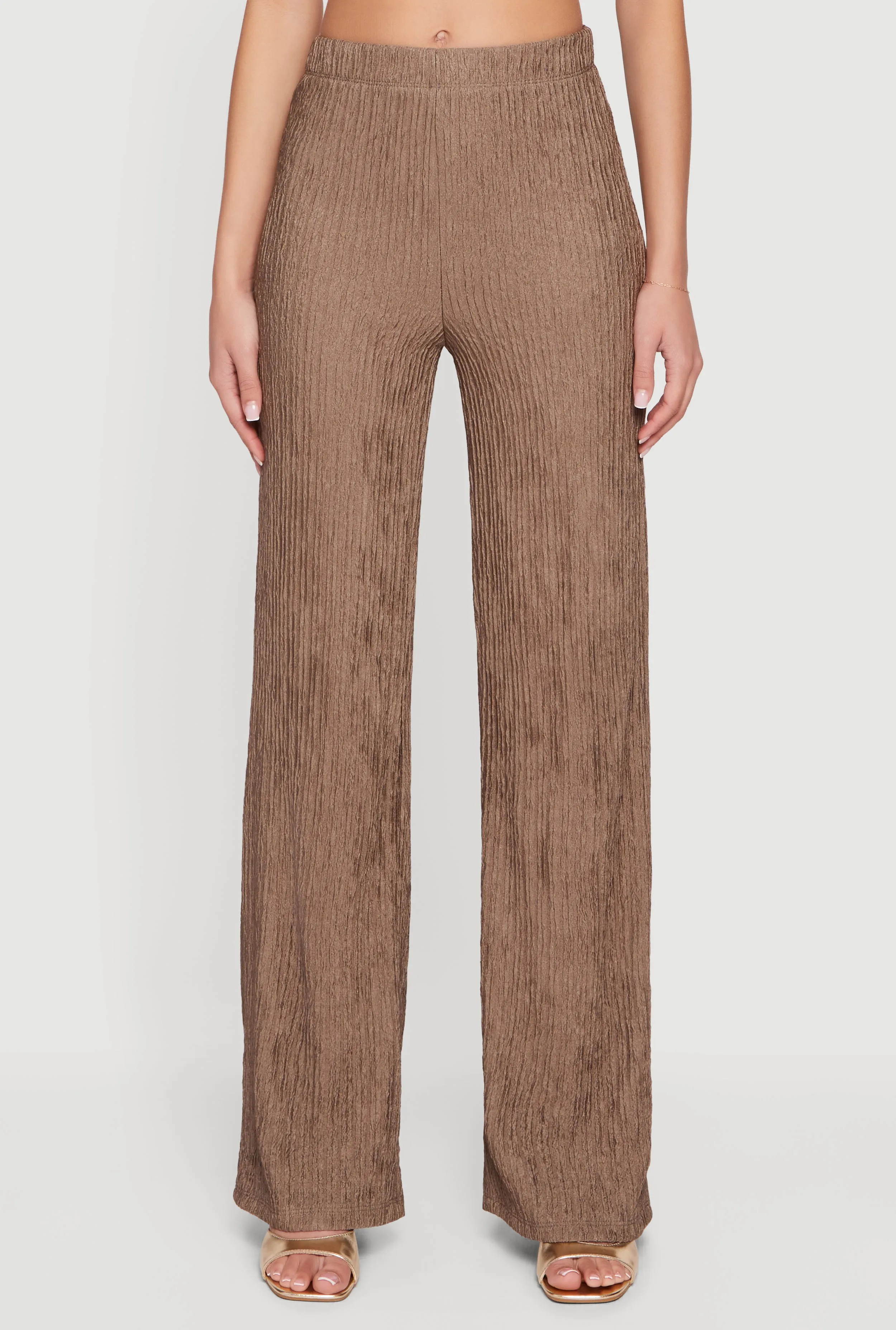 High Waisted Textured Knit Pull On Pants sold by Rainbow product image thumbnail 3