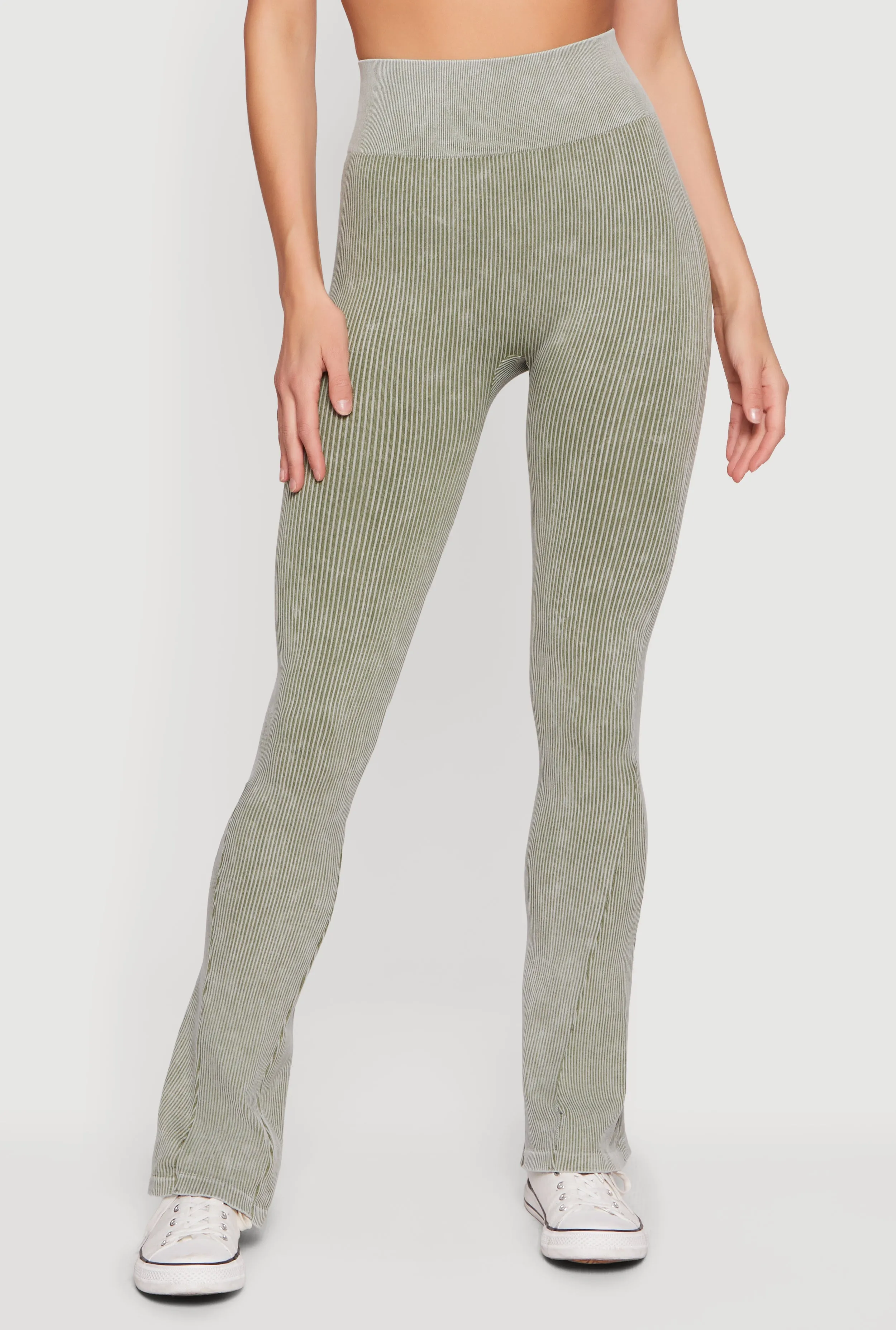 Acid Wash High Waisted Bootcut Active Pants sold by Rainbow product image thumbnail 3