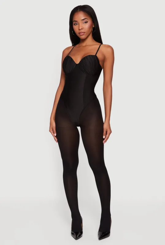 Ruched Bustier Bodysuit sold by Rainbow