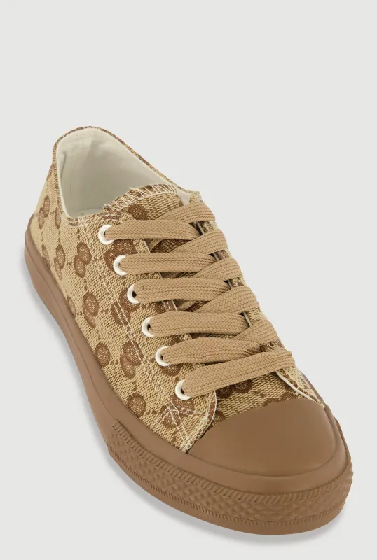 Cap Toe Low Top Lace Up Sneakers sold by Rainbow